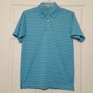 PGA Tour Men's Polo Shirt ~ Sz M ~ Blue ~ Stripes